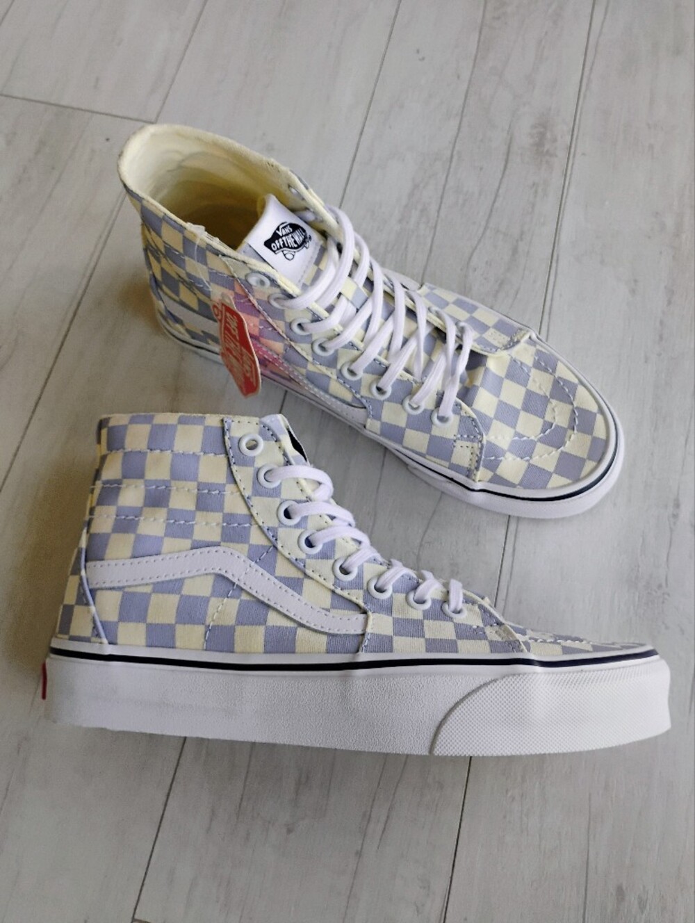 VANS NEW Sk8-Hi Tapered Checkerboard Shoes